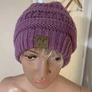 C.C Purple Knit Beanie